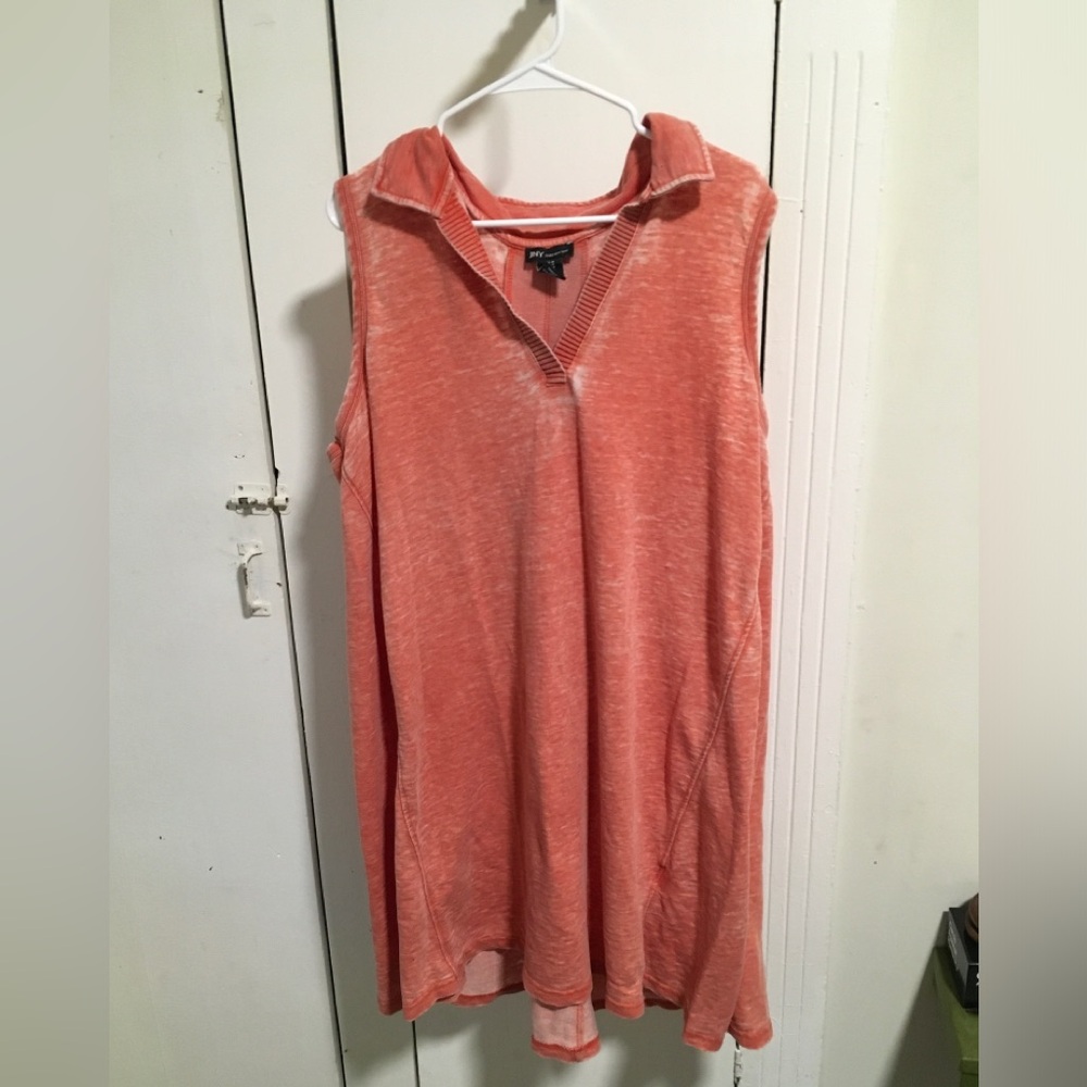 Jones New York Sleeveless Orange Tunic
